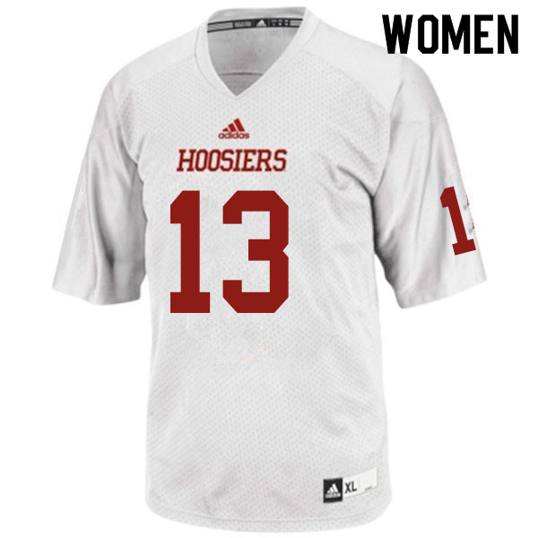 Women #13 Larry Tracy III Indiana Hoosiers College Football Jerseys Sale-White